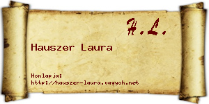 Hauszer Laura névjegykártya
